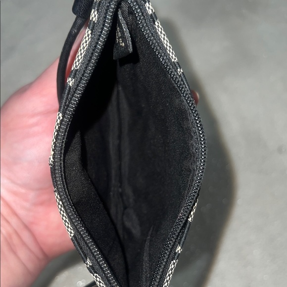 Coach Black and Cream Patterned Wristlet - Picture 4 of 7